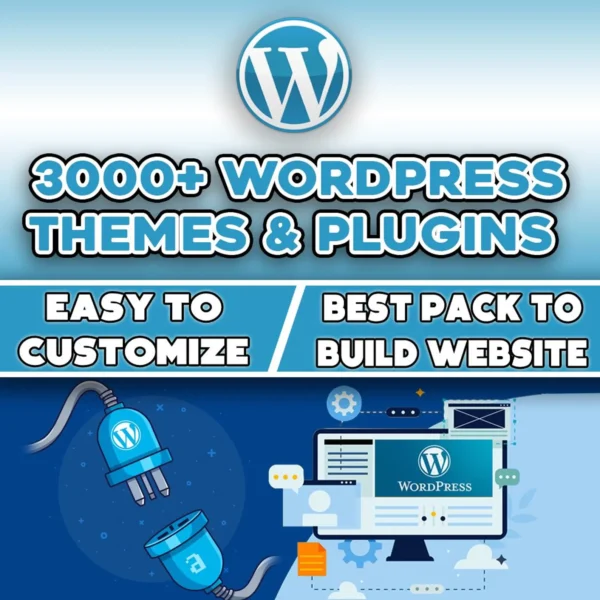 +3000 WordPress Themes and Plugins